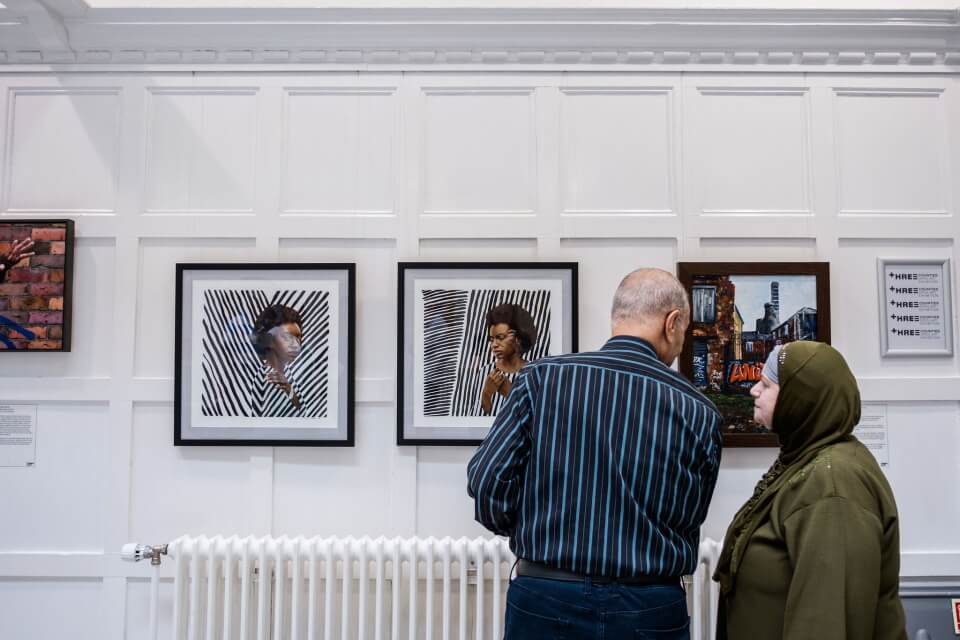 A view of the Three Counties Open Art Exhibition 2024