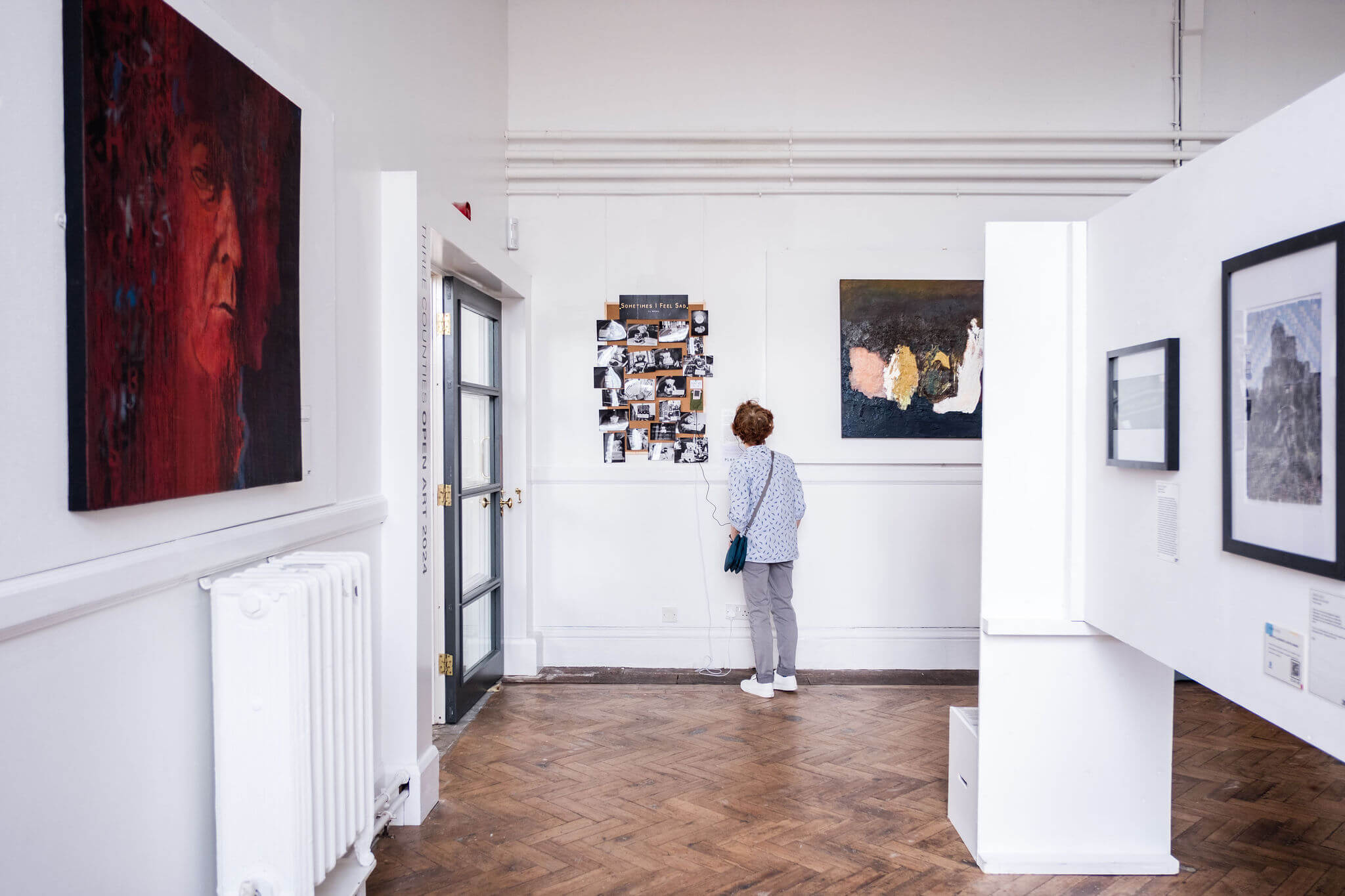 A view of the Three Counties Open Art Exhibition 2024