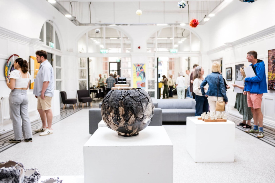 A view of the Three Counties Open Art Exhibition 2024
