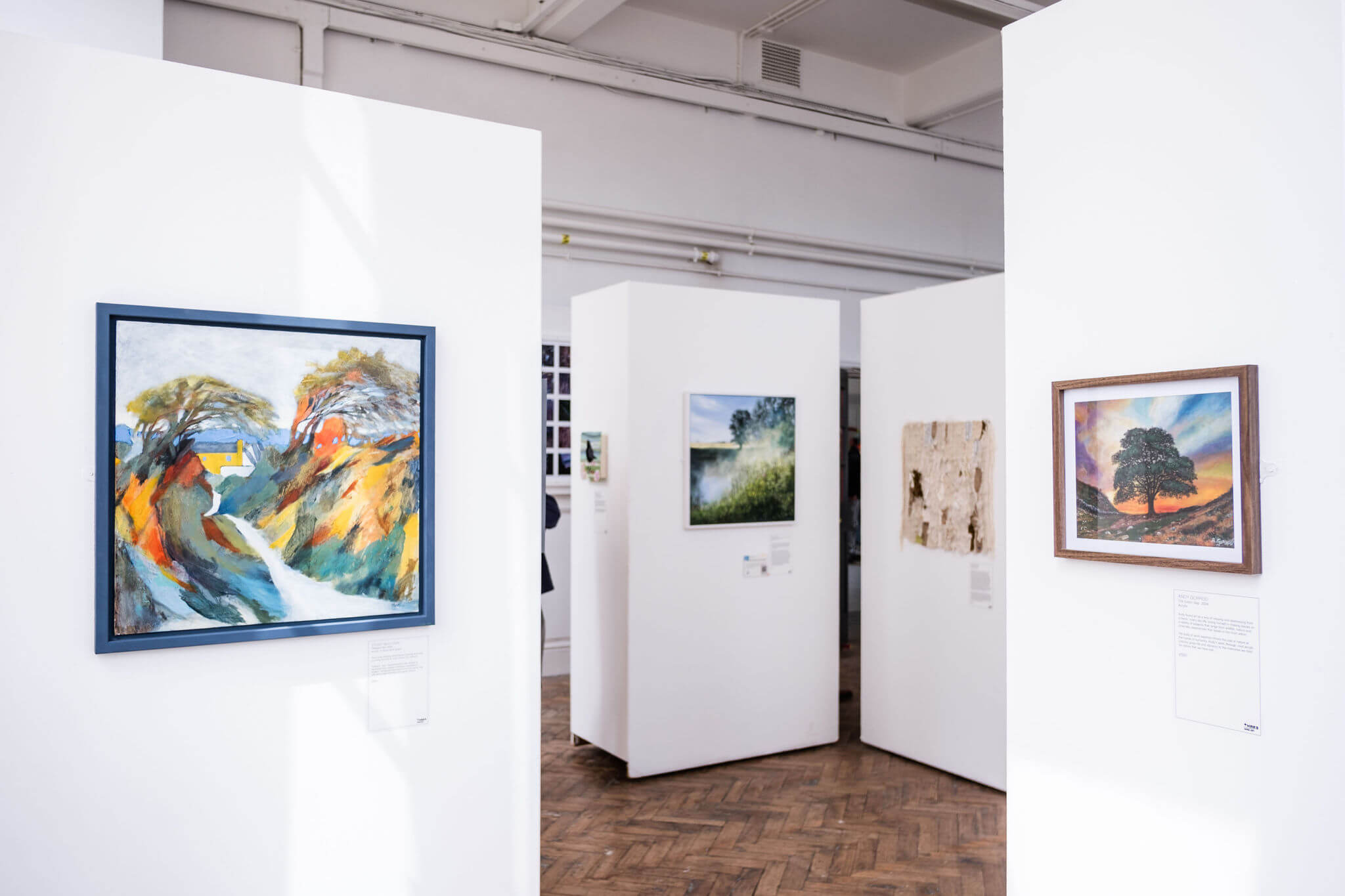 A view of the Three Counties Open Art Exhibition 2024